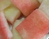 A picture of step 1 of Crispy Bhajiye of Watermelon rind.