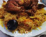 A picture of step 7 of Madhbi Chicken - Traditional Yemeni Rice Dish.