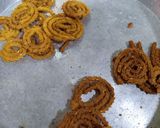 A picture of step 4 of Chakli,Chakli or Murukku.
