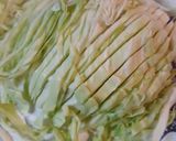 A picture of step 1 of Fried Buttermilk Slaw.