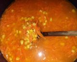 Kukorica-sárgarépa leves recept fázis 3 fotója
