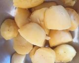 A picture of step 1 of Farali Pattice/ Buff vada.
