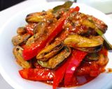 Foto langkah ke 7 dari resep Sambal Goreng Kerang Paprika ala Saus Padang.