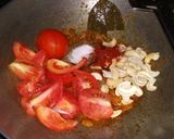 A picture of step 2 of Paneer butter Masala.