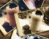 A picture of step 5 of Instant Oreo Shake.