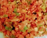 A picture of step 1 of Vegetables Fried Rice.