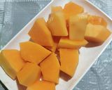 Foto langkah ke 1 dari resep Jus Buah Kesemek Pepaya.