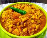 A picture of step 4 of Raw Papaya & Chana dal Dalma.