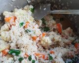 A picture of step 5 of Steamed Vegetables Friedrice.