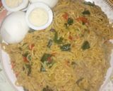 A picture of step 2 of Indomie.