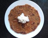 A picture of step 5 of Arrowroot mix thalipeeth with white butter.