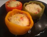 Foto del paso 5 de la receta: Pimientos tricolor rellenos de atún y verduras sin horno
