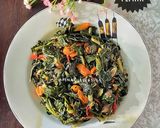 Foto langkah ke 4 dari resep Tumis Daun Pepaya.