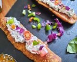 A picture of step 17 of Homemade Fafda served with Feta Salad.