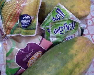 #Cendol Pepaya - Step 1