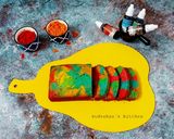 A picture of step 7 of Semolina Rainbow Cake.