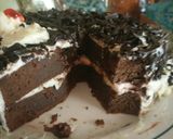 Foto langkah ke 10 dari resep Blackforest kukus sederhana,lembut dan enak!!!.