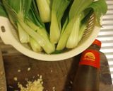 Foto langkah ke 1 dari resep Bok Choy Stir Fry with Oyster Sauce and Garlic Oil.