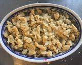 Une image de l'étape 6 de Crumble aux cranberries fraîches clémentines et amandes.