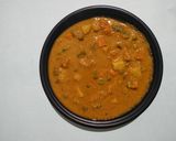 A picture of step 8 of South Indian vegitable curry.