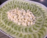Une image de l'étape 5 de Salade de concombre aux tomates,olives et fromage frais.