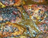 A picture of step 3 of Savory Baked Chicken Thighs.