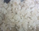 A picture of step 5 of Glazed pork chops with sautéed rice.
