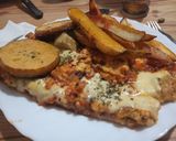 Foto del paso 4 de la receta: Matambre tiernizado a la pizza con papas, zapallo y batatas