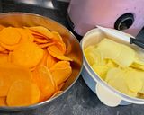 Une image de l'étape 1 de Gratin dauphinois duo de patates.