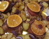 A picture of step 3 of Blood Orange and chorizo chicken.