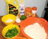 A picture of step 1 of Homemade Potato Bhajias 😋.