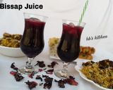 A picture of step 3 of Bissap juice.