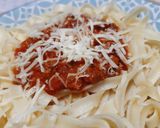 Une image de l'étape 8 de Tagliatelles sauce bolognaise 🍝.