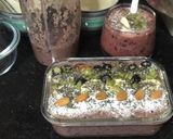 A picture of step 2 of Blueberries Banana Chia Oats and Dates Smoothie Bowl.