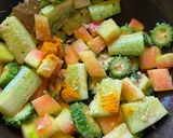 A picture of step 4 of Shukto Dal with Pumpkin, Cucumber, Korola.