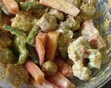 A picture of step 2 of Vegetable Biryani.