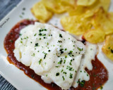 Foto del paso 7 de la receta: Ventresca de bacalao en papillote con salsa de tomate y allioli de bacalao