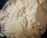 A picture of step 3 of Coconut Halwa.