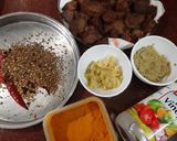 A picture of step 1 of Khasi ko masu ko achar / Mutton Pickle.