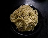 A picture of step 5 of Basil Pesto Sesame Noodles.