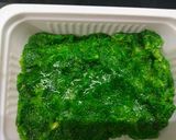 A picture of step 3 of Tricolour Semolina Burfi.