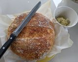 Foto langkah ke 3 dari resep Butter cheddar garlic sourdough bread.
