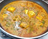 A picture of step 8 of Tomato paneer.
