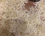 A picture of step 4 of Vishal’s pesto risotto.