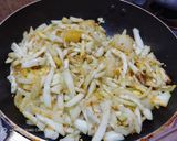 A picture of step 7 of Moong Dal Diye Lau Ghonto.