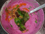 Healthy Grilled Paneer With Beetroot Raita