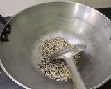 A picture of step 8 of Gun powder (for iddli and dosa side dish).