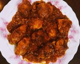 A picture of step 10 of Crispy Chicken in Red Sauce.