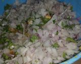 A picture of step 1 of Moong daal fry badi ka salan.