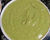 A picture of step 1 of Schezwan chutney dosa.